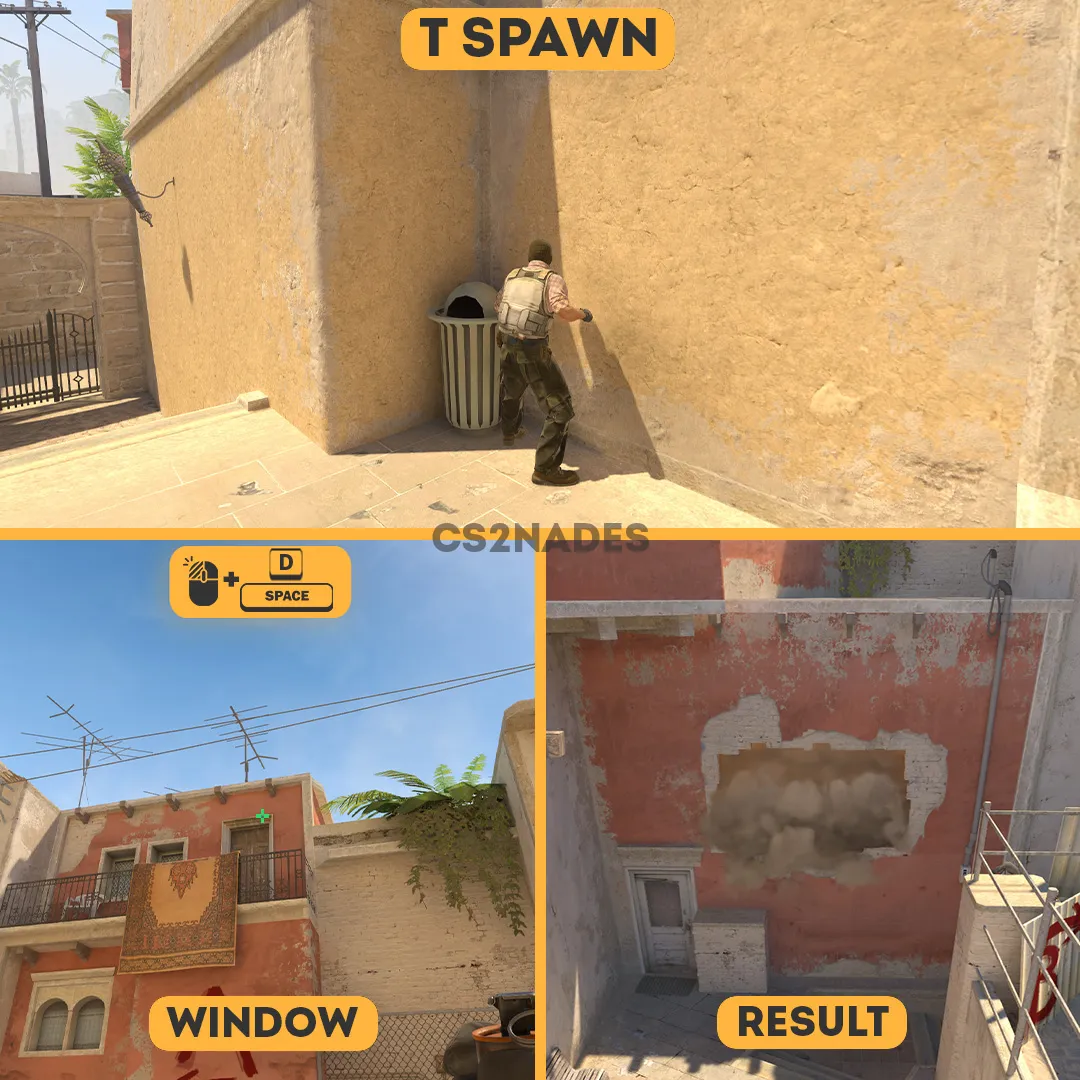 Window smoke from T spawn
