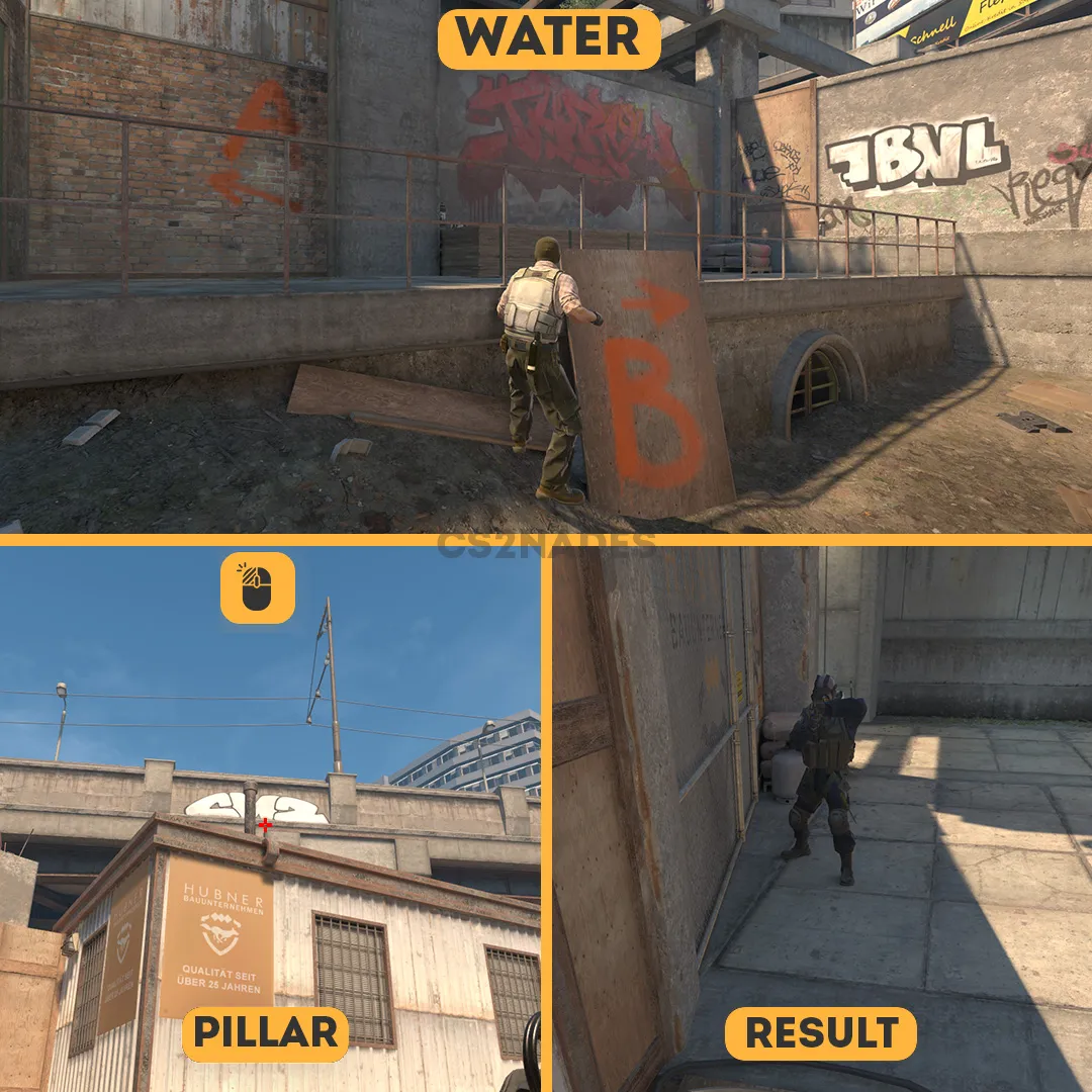 B connector wall pop flash