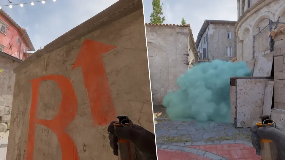 Coffins smoke from Half-Wall
