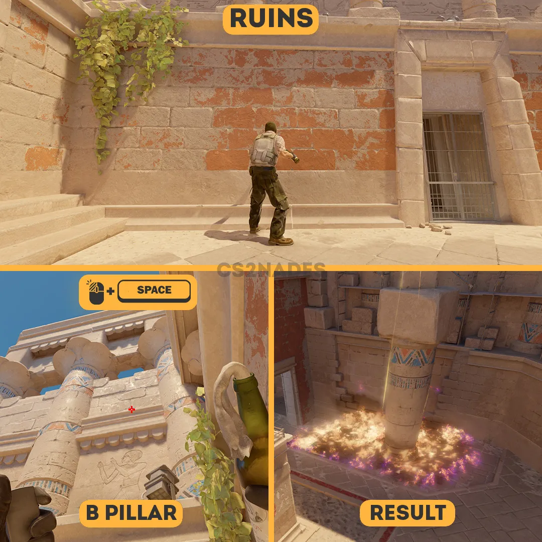 B default molotov over the lip
