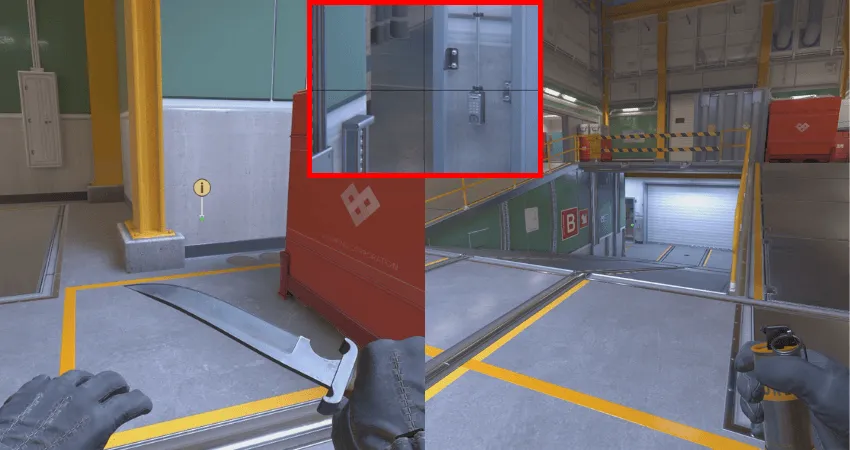 Mini smoke for Lower B entry