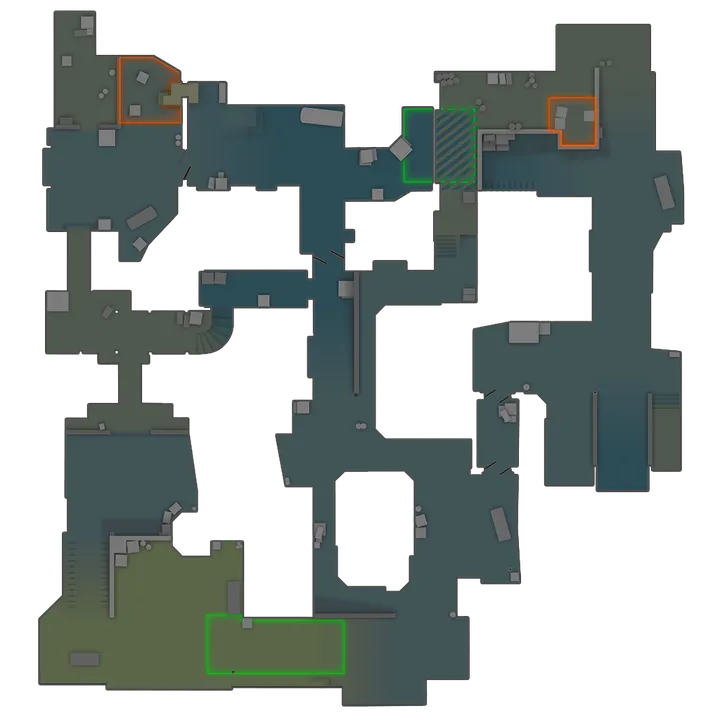 Dust II radar overview